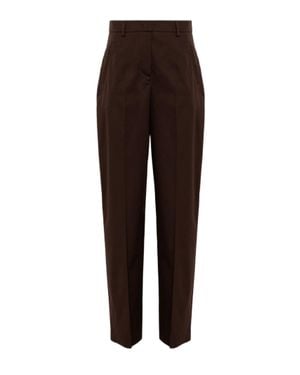 Blugirl Blumarine Straight-Leg Pants With Polished Finish - Brown