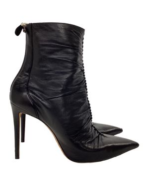 Alexandre Birman Susanna Ruched Heeled Ankle Boots - Black