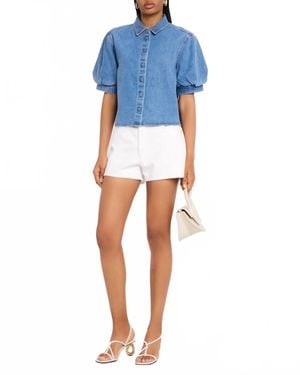 FRAME The Hang Mid-Rise Relaxed Short - Blue