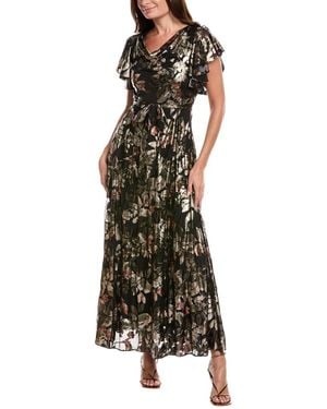 Maison Tara Mesh Maxi Dress - Black