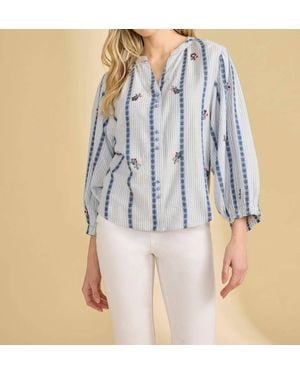 Fdj Embellished Shirt - Blue