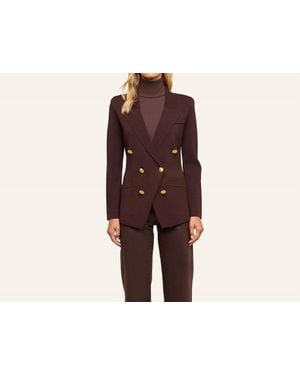 L'Agence The Amelia Knit Blazer - Black