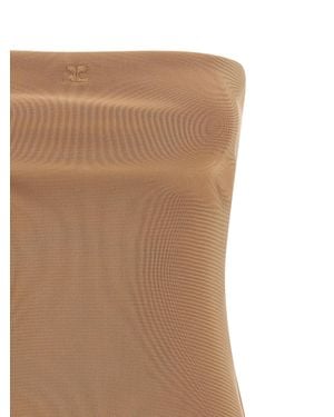 Courreges Viscose Bodysuit - Natural