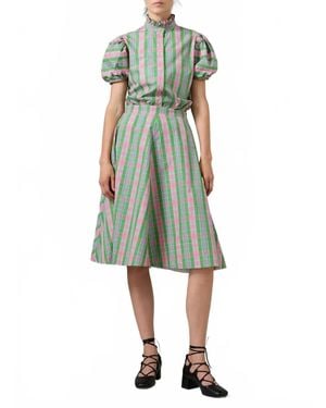 Thierry Colson Vita Button Down Blouse - Green