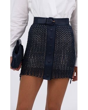 NonChalant Label Amara Mini Skirt - Blue