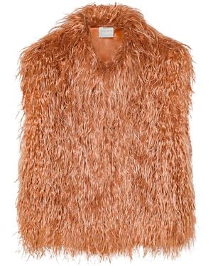 forte_forte Eco Mongolia Faux Fur Vest - Brown