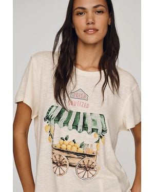 Maeve Lemonade Stand Graphic Tee - Natural