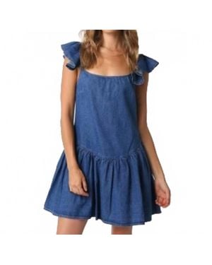 Olivaceous Montana Denim Dress - Blue