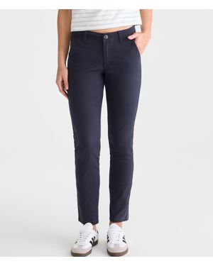 Aéropostale Skinny Twill Pants - Blue