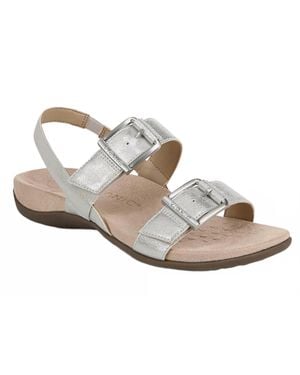 Vionic Reese Backstrap Sandals - Metallic