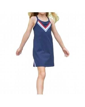 Beaufort Bonnet Girl's Prepletic Little Miss Tennis Dress - Blue