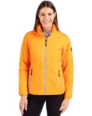 Cutter & Buck Rainier Primaloft Eco Insulated Full Zip Puffer Jacket - Orange