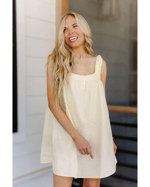 Olivaceous Ellie Mini Dress - Natural