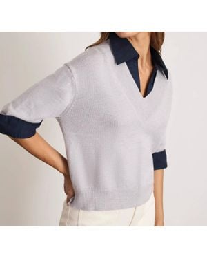 Tanya Taylor Esme Sweater Top - Gray