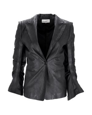 Ann Demeulemeester Single-Breasted Jacket - Black