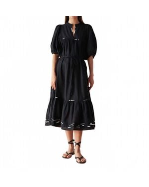 Omika Wren Midi Dress - Black