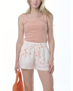 Splendid Lina Stripe Tank Top - White