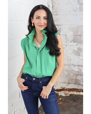 SHOP KMJ Bonsoir Top - Green