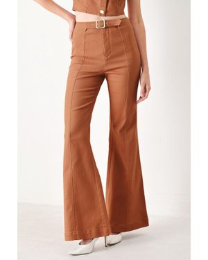 TRUEDAMES Sahara Edit Woven Pants - Brown
