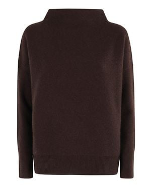 Vince Boiled Funnel Nk Pullover - Brown