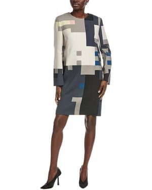 Akris Wool Midi Dress - Gray