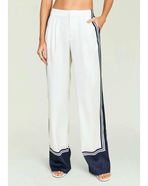 SER.O.YA Marlowe Satin Pant - White