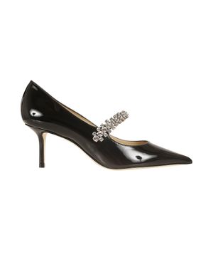 Jimmy Choo Bing 65 Pointed-Toe Patent Leather Pumps - Black