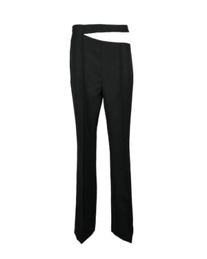 Rohe High-Waisted Pants With Cut-Out Detail - Black
