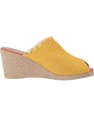 Andre Assous Popy Espadrille Wedge Sandals - Yellow