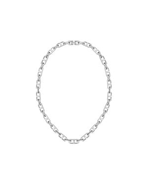 BOSS Polished And Brushed Chain Necklace - Metallic