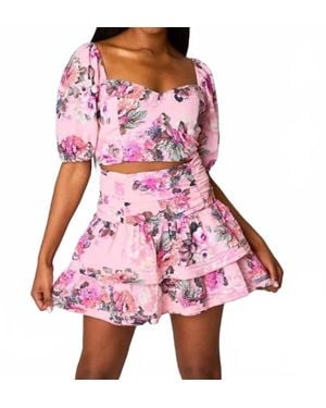 BuddyLove Williams Floral Skirt Set - Red