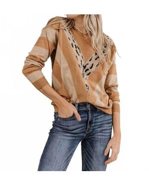 Ampersand Ave Hear Me Roar Sweater - Blue