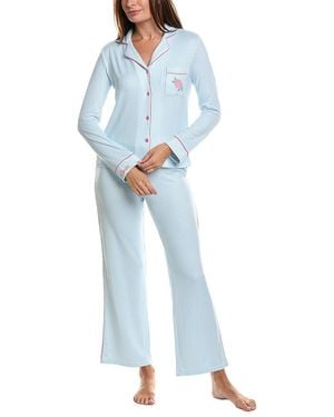 Pj Salvage 3Pc Western Blooms Pajama Set - Blue