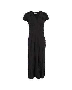 RIXO London V-Neck Maxi Dress - Black