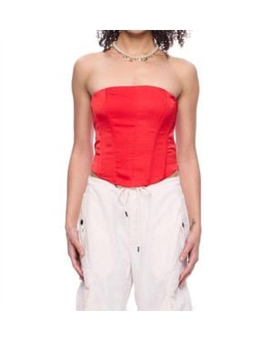 Nia Marissa Corsette Top - Red