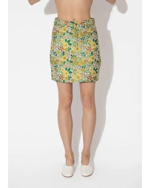 Nomia Jacquard Skirt - Green