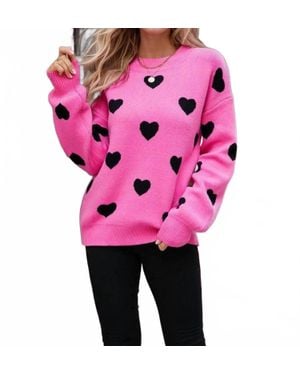 Lovesoft Love Long Sleeve Sweater - Pink