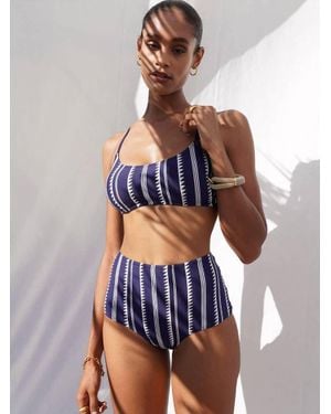 lemlem Nunu High Waist Bottom - Blue