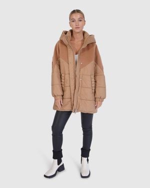 Belle & Bloom Say It Again Quilted Jacket - Natural