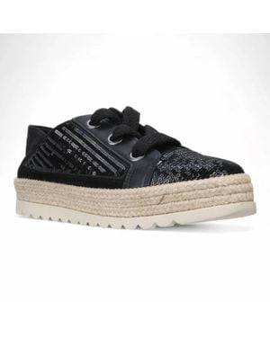 Love Rio Maisie Sequins Sneakers - Black