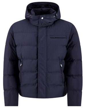 Paul & Shark Giubbotto Loropiana Wool-Blend Jacket - Blue