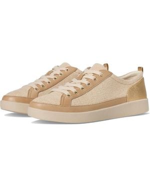 Vionic Winny 2 Sneaker 'Sm Natural Canvas Lace-Up Shoes Ver607 - Metallic