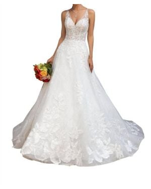 Kitty Chen Couture Becca A-Line Wedding Dress - White