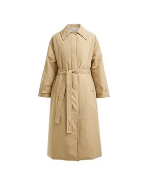 Hevò Moschella Oversized Trench Coat - Natural