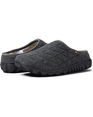 Bogs Snowday Ii 78889-013 Slippers 7 Charcoal Slip-On Cozy Shoes Khd726 - Black