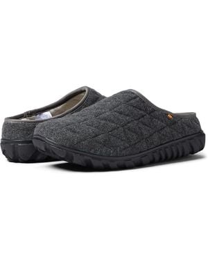 Bogs Snowday Ii 78889-013 Slippers 7 Charcoal Slip-On Cozy Shoes Khd726 - Black