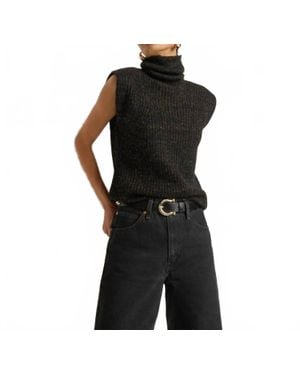 Nation Ltd Isha Turtleneck Tank - Black