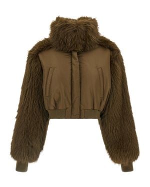 Fabiana Filippi Virgin Wool Bomber - Green