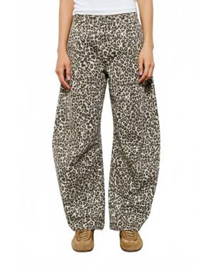 Pretty Garbage Willa Barrel Jeans - Multicolor