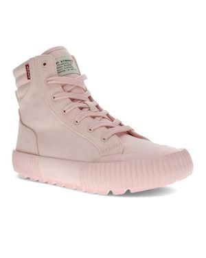 Levi's Olivia Df Fabric Hightop Fashion Sneaker Shoe - Pink
